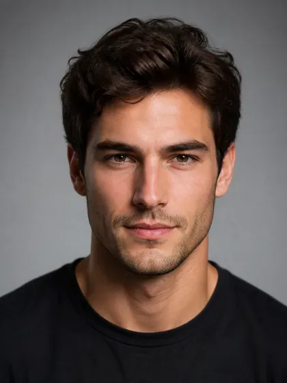 Natural beauty portrait of a man