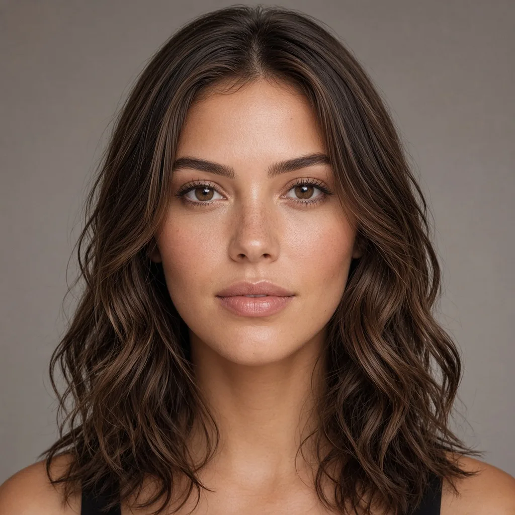 Dark waves hairstyle for women