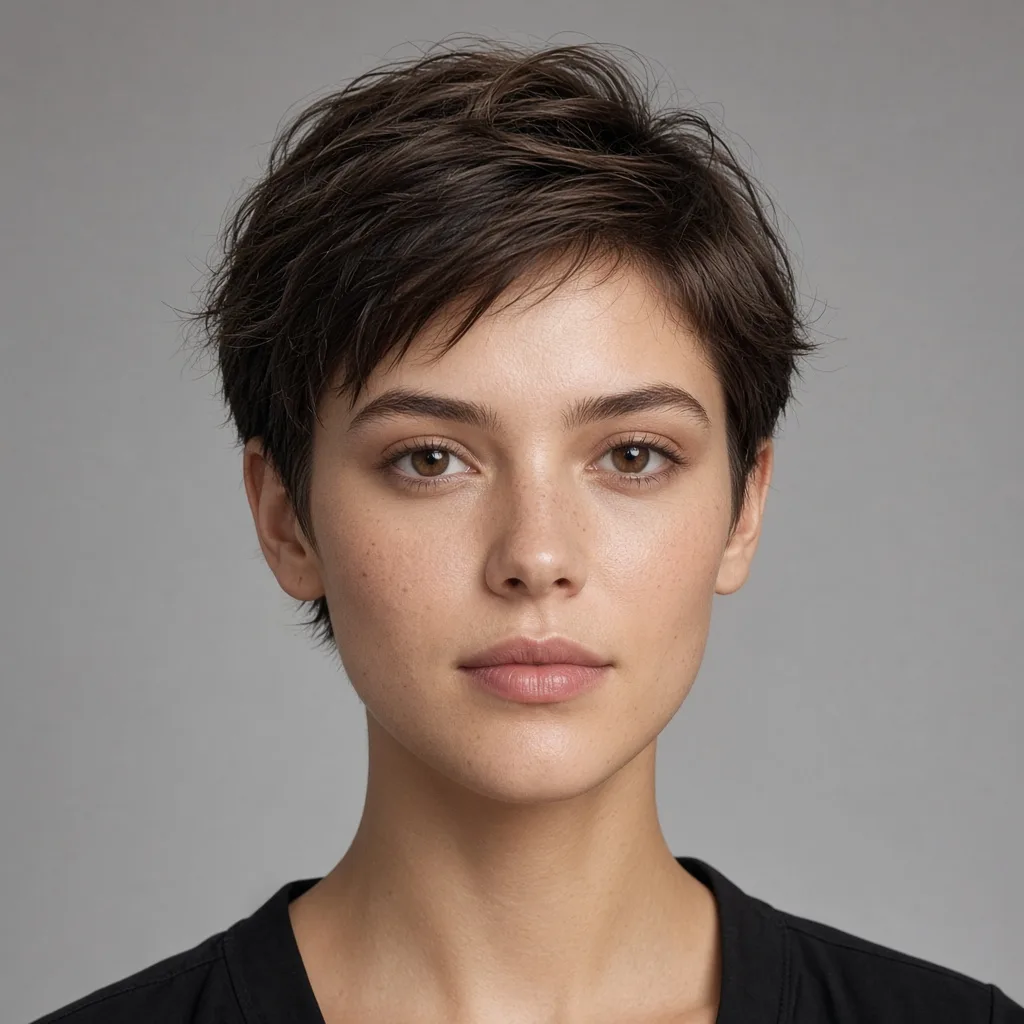 Soft pixie haircut for women