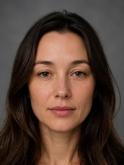 Portrait with hooded eye shape
