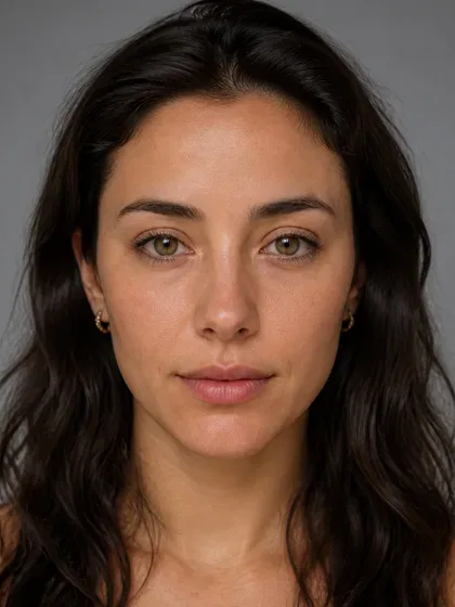 Complete face analysis portrait