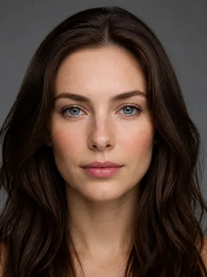 Harmonious facial proportions portrait
