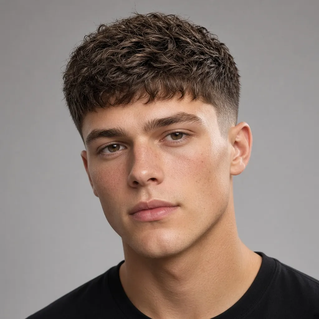 Textured crop haircut for men