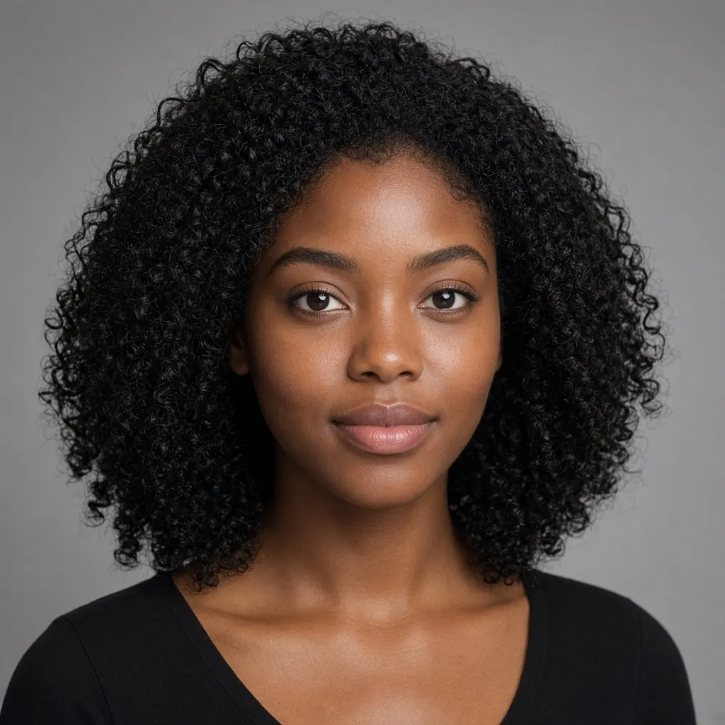 Natural curls hairstyle for women