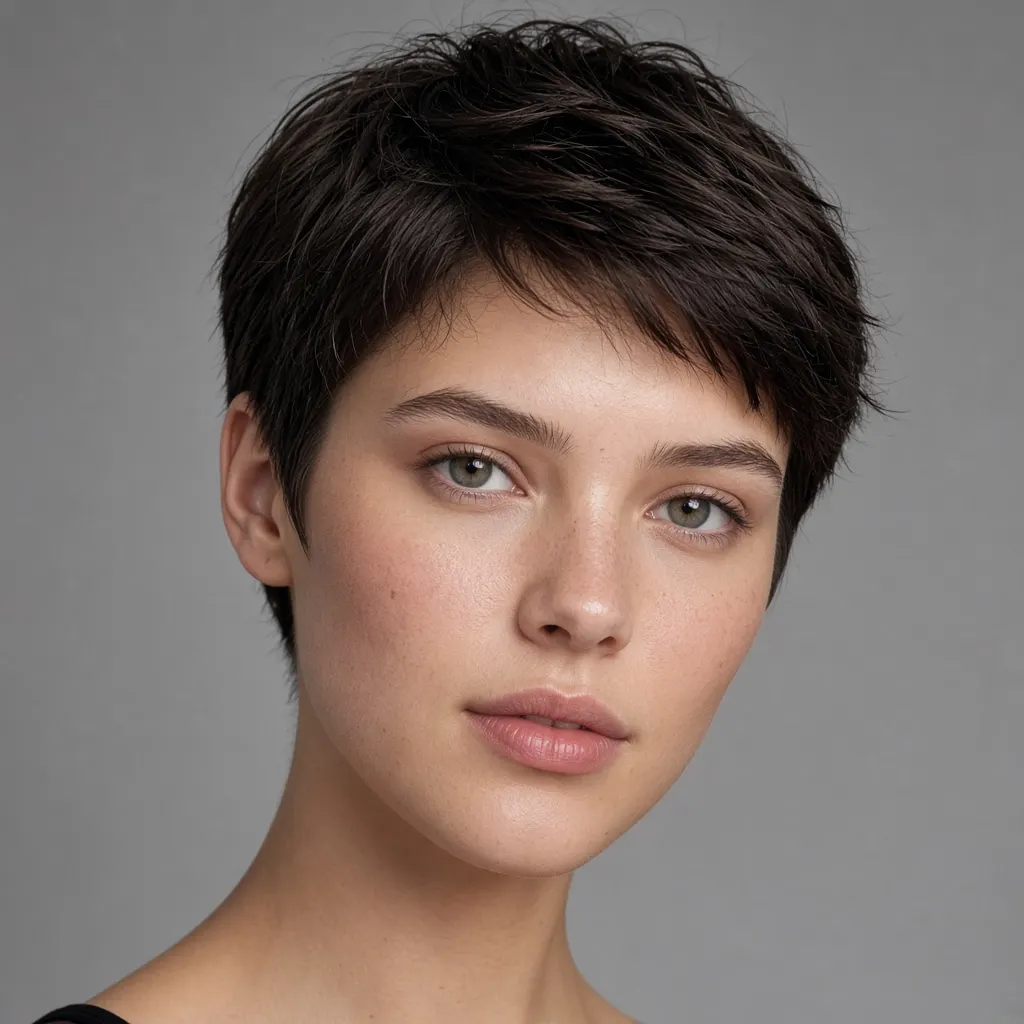Soft pixie haircut for women