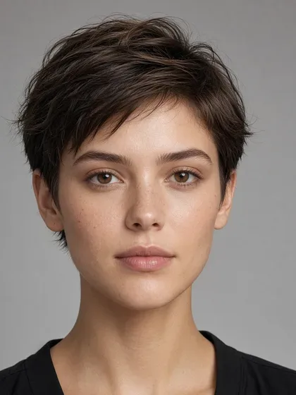 Soft pixie haircut for women