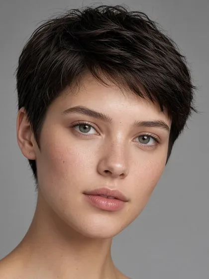 Soft pixie haircut for women
