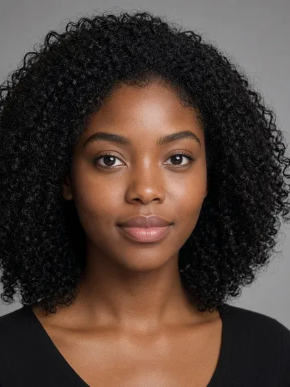 Natural curls hairstyle for women