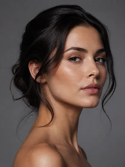 Side-angle jaw definition portrait