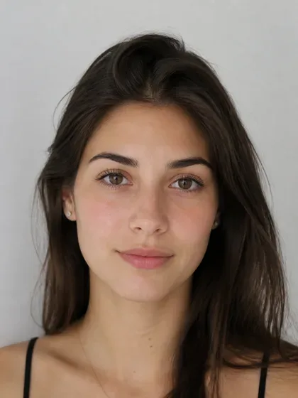 Natural front-facing portrait