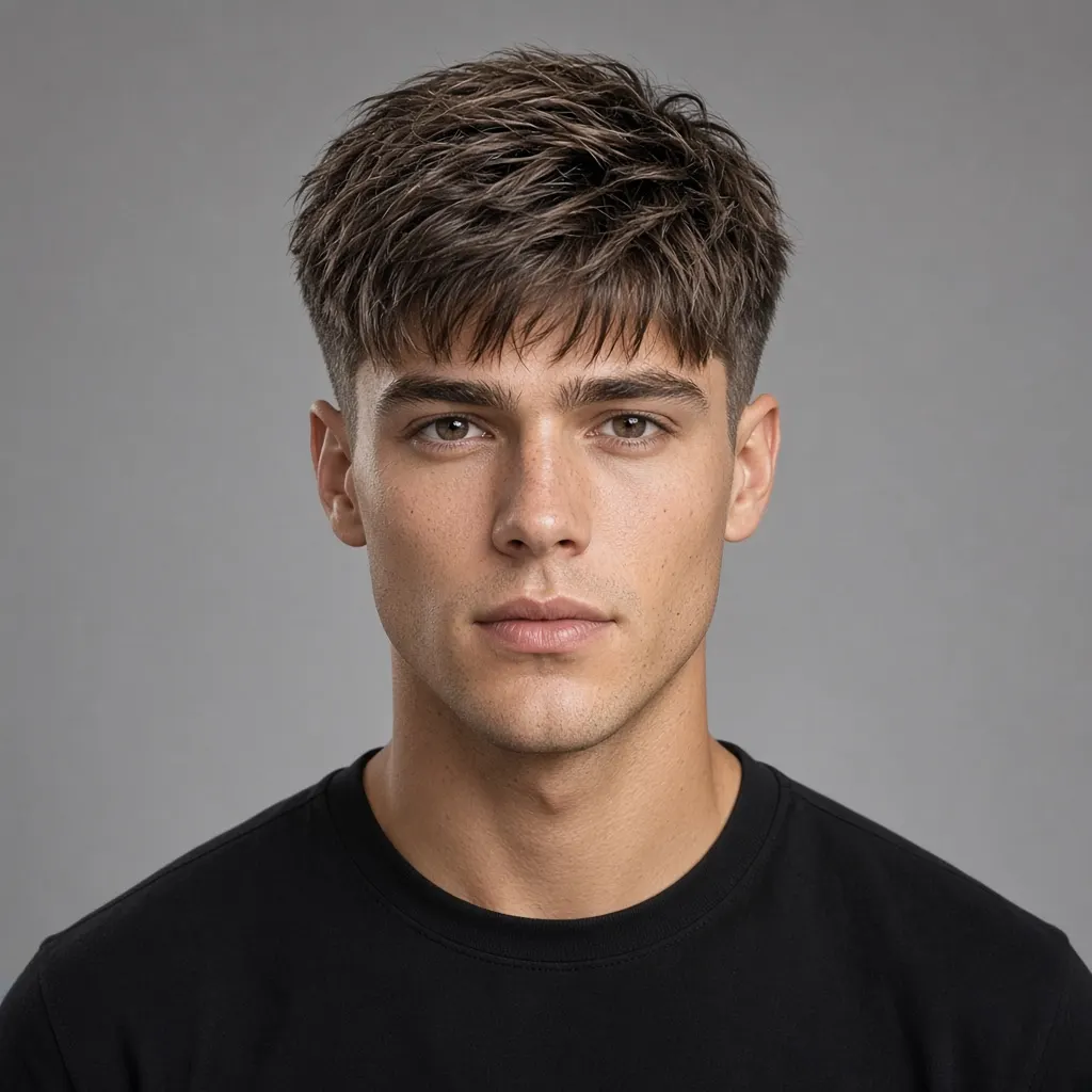 Clean crop haircut for men