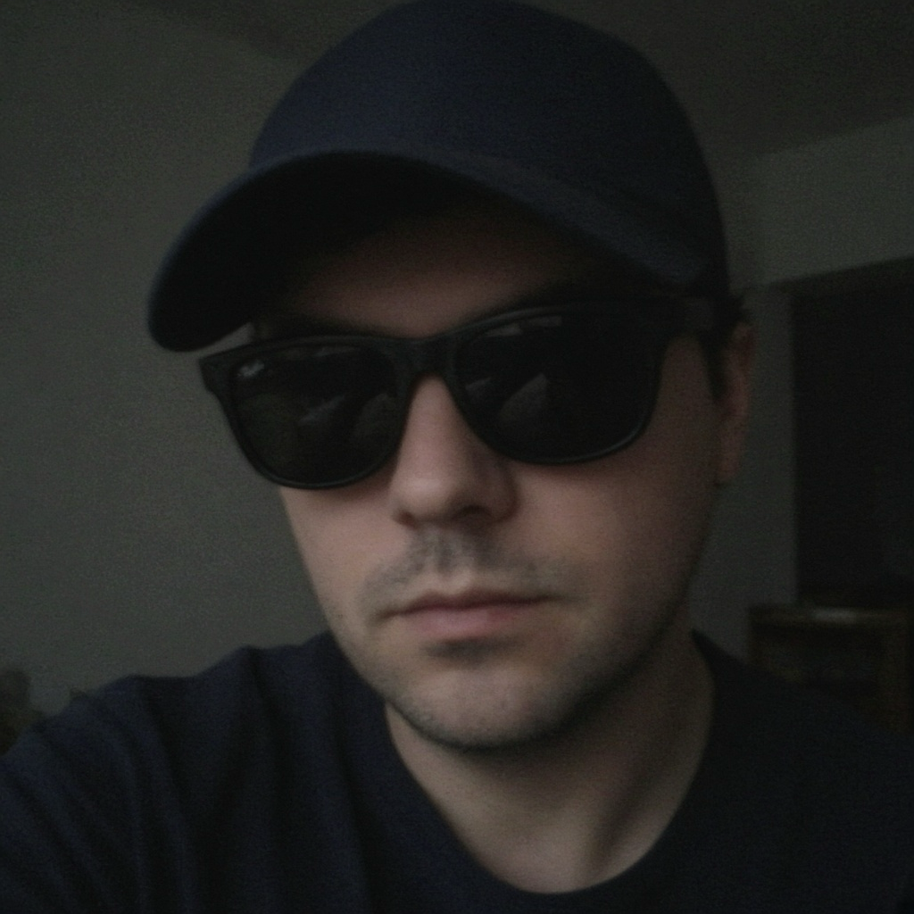 Poor selfie example with face covered