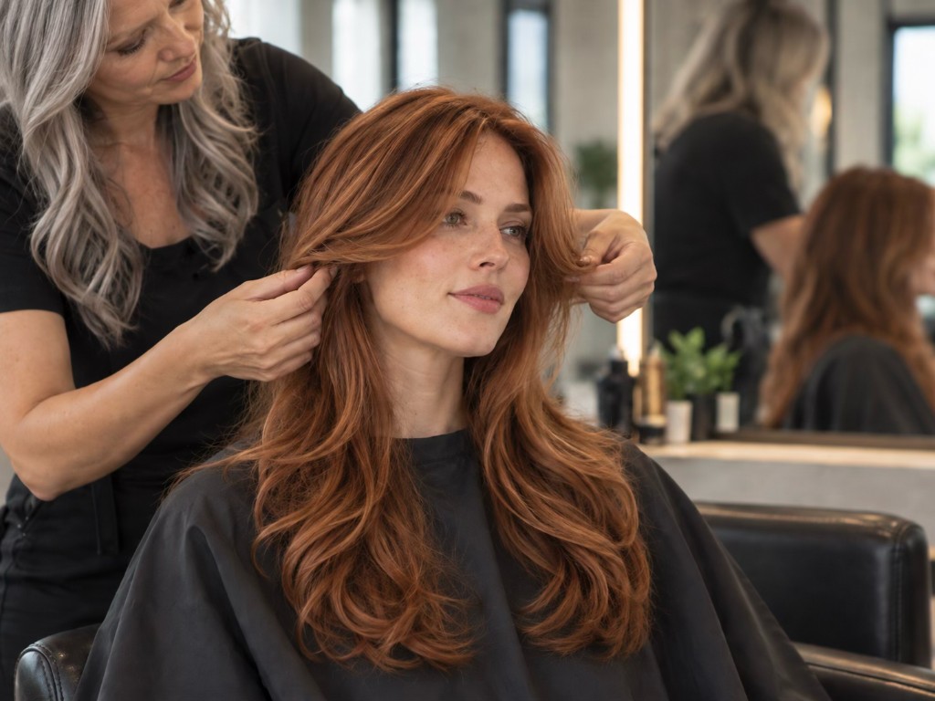 How hairstyle changes the visual frame of the face