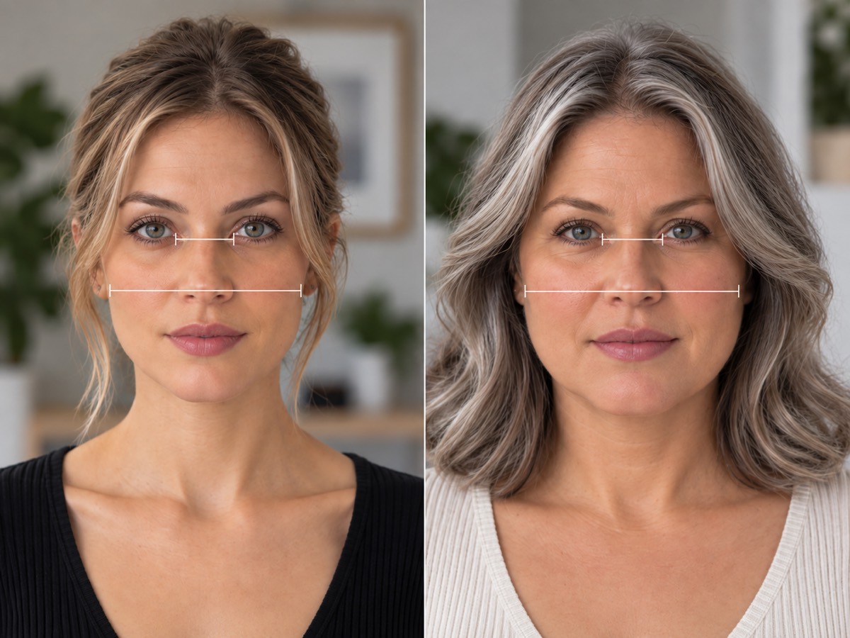 Eye Spacing Is Relative to the Whole Face