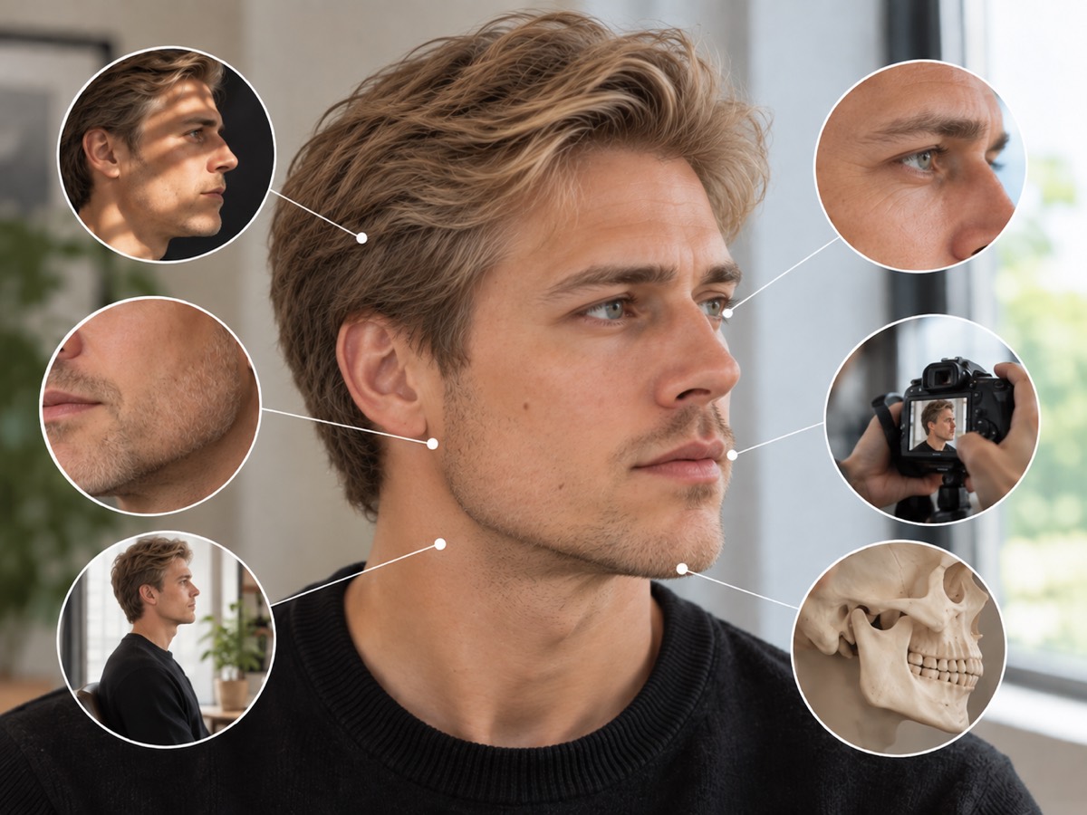 What Actually Determines the Visible Shape of a Jawline
