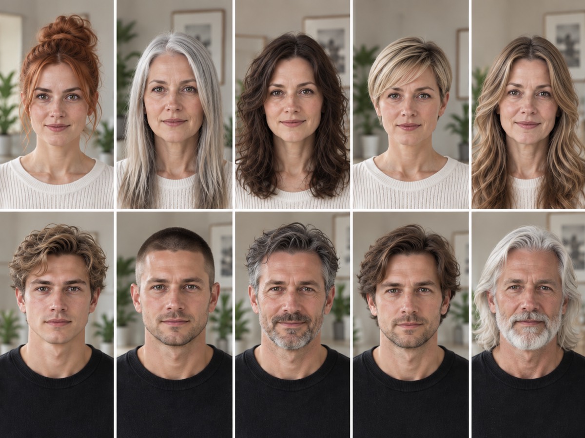 Hairstyle Changes the Context Around Facial Structure