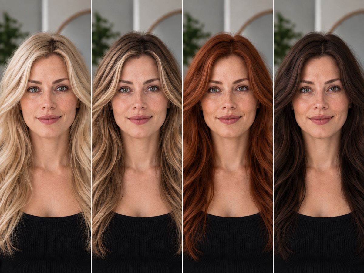 Hair Color Changes the Contrast Around the Face